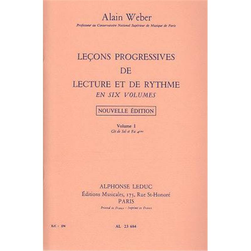 Nouvelles Leçons de solfège rythmique. Volume 1 - Lecture de notes