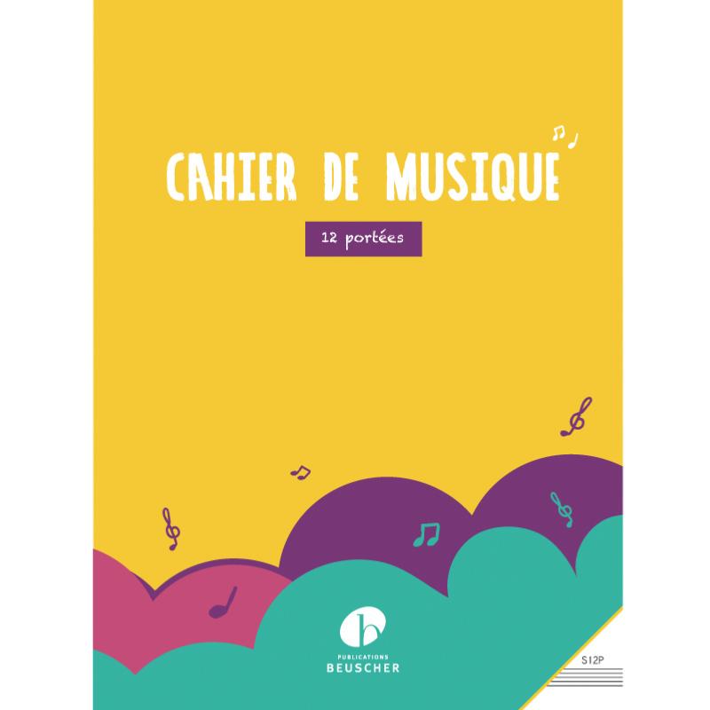 Cahier de Musique Mixte 12 Portées A4.COUP DE POUCE.CM03