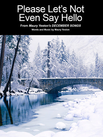 Please Let's Not Even Say Hello