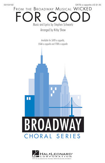 For Good (from Wicked) (arr. Kirby Shaw)