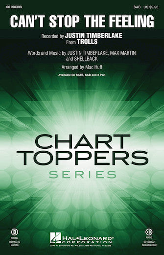 Can't Stop The Feeling (from Trolls) (arr. Mac Huff)