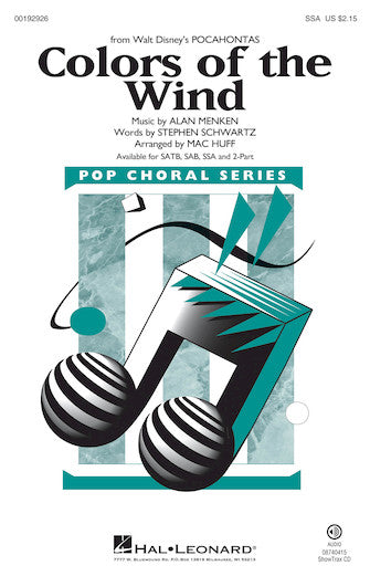 Colors Of The Wind (from Pocahontas) (arr. Mac Huff)