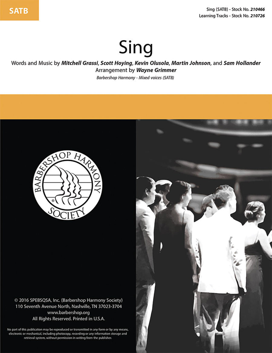 Sing (arr. Wayne Grimmer)