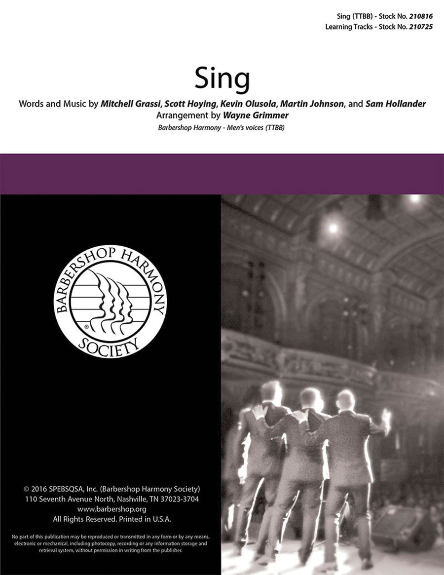 Sing (arr. Wayne Grimmer)