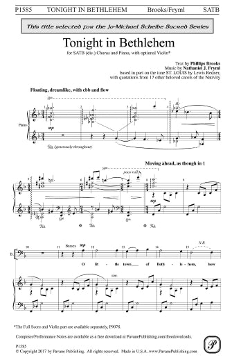 Tonight in Bethlehem - Full Score