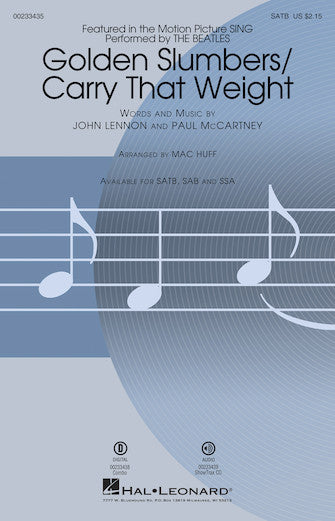 Golden Slumbers/Carry That Weight (from Sing) (arr. Mac Huff) - Bb Trumpet 1