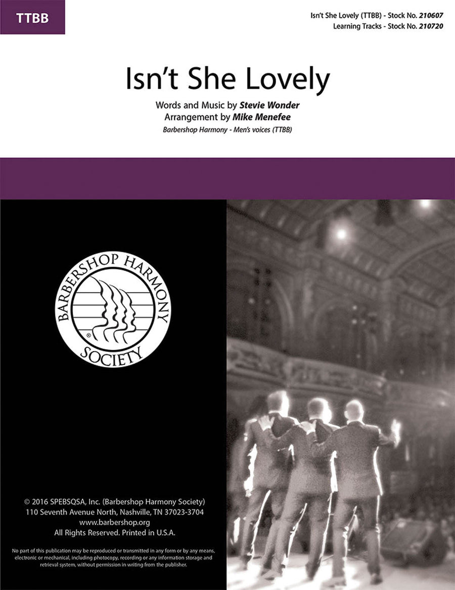 Isn't She Lovely (arr. Mike Menefee)