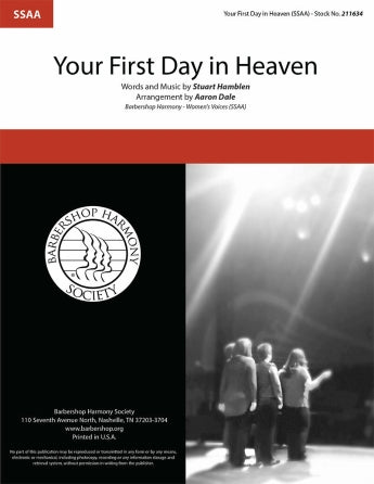 Your First Day in Heaven (arr. Aaron Dale)