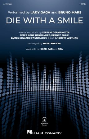 Die With A Smile (arr. Mark Brymer) - Synthesizer