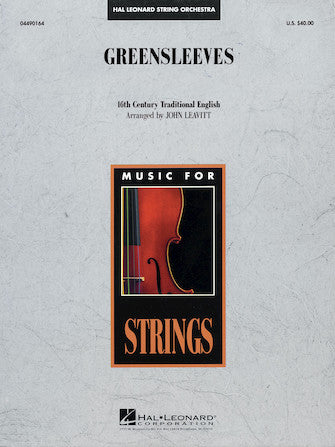 Greensleeves (arr. John Leavitt) - Viola