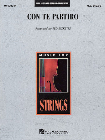 Con Te Partiro (arr. Ted Ricketts) - Conductor Score (Full Score)