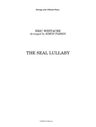 The Seal Lullaby - Cello 2