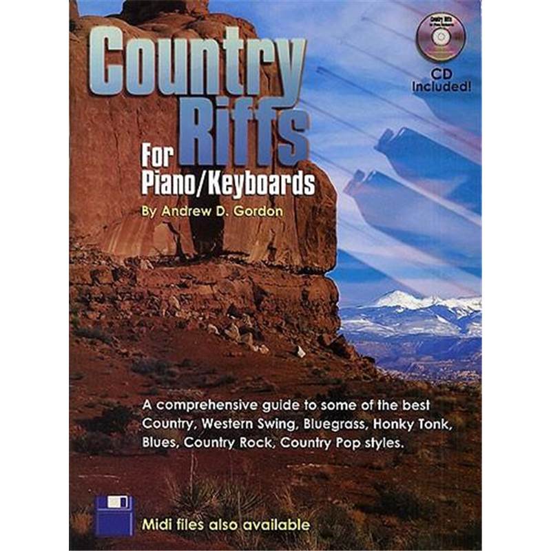 GORDON ANDREW D. - COUNTRY RIFFS FOR PIANO/ KEYBOARDS + CD | paul ...