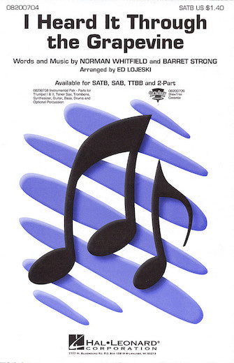 I Heard It Through The Grapevine (arr. Ed Lojeski)