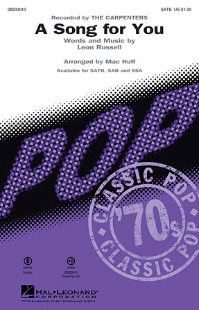 A Song For You (arr. Mac Huff) - Bb Trumpet 1