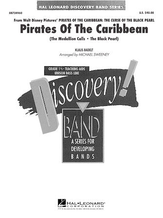Pirates of the Caribbean (arr. Michael Sweeney) - Eb Baritone Saxophone