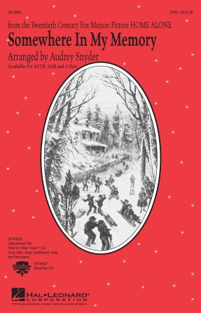 Somewhere In My Memory (from Home Alone) (arr. Audrey Snyder)
