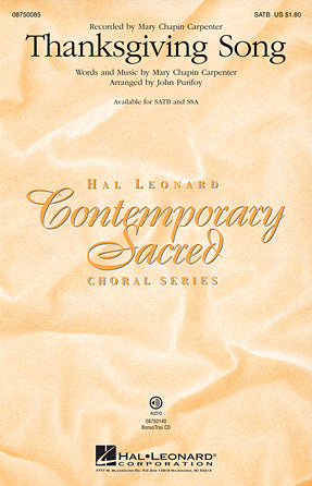 Thanksgiving Song (arr. John Purifoy)