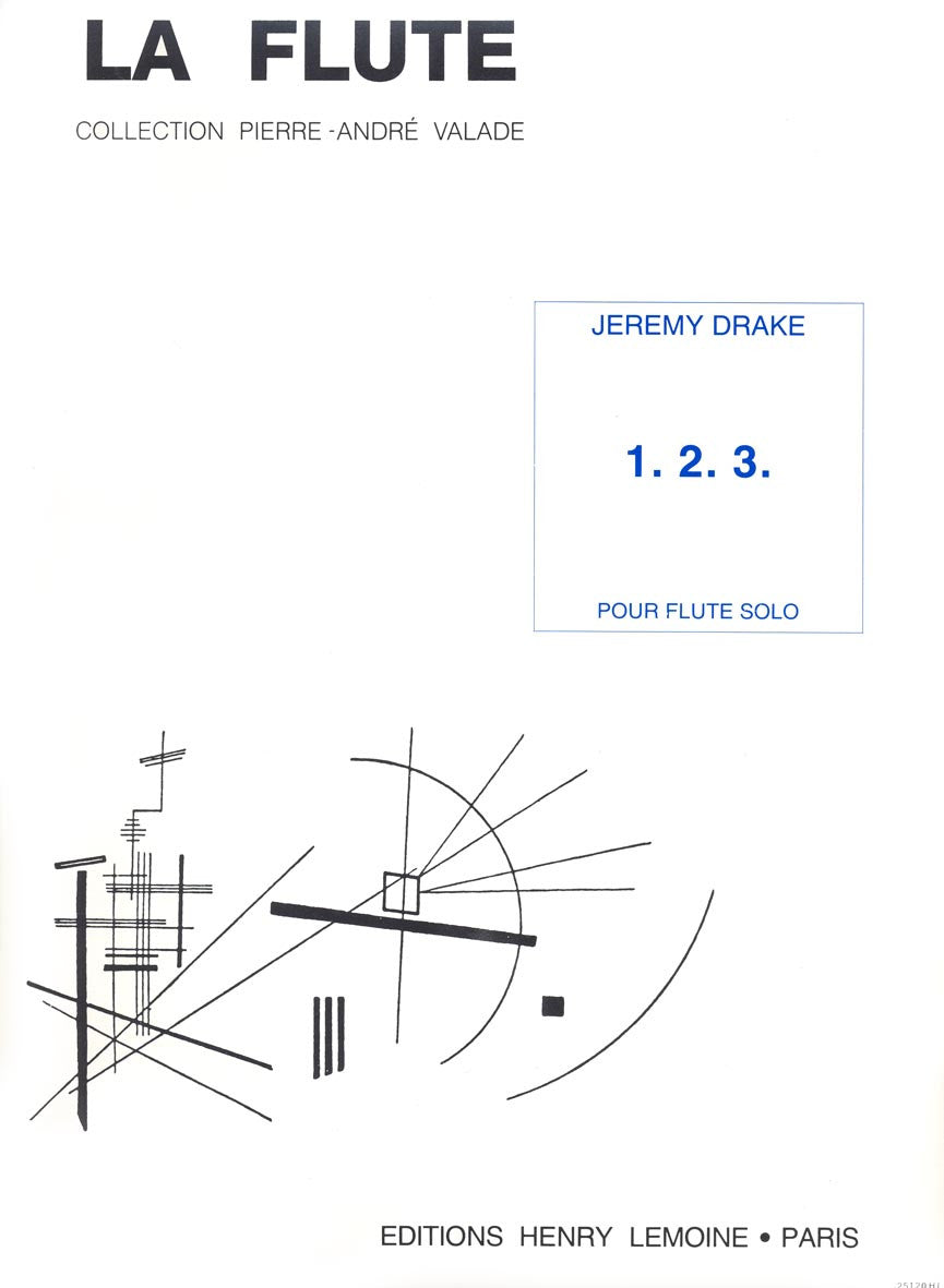 1, 2, 3 - partition flûte, Jeremy Drake