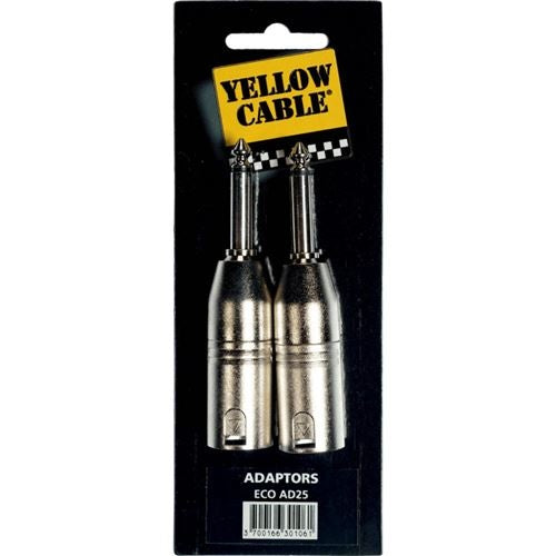 Jack mono mâle/XLR mâle (Vendu par 2 pièces) - AD25
