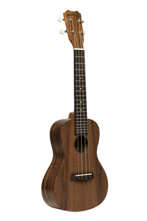 Ukulélé de concert en acacia flammé