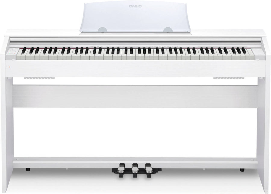 Piano Électrique Numérique Casio PX-770WE Privia 88 Notes avec Pédales Blanc