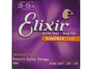 Jeu de Cordes Acoustique Elixir Phosphore Bronze Extra Light 10-47 Ref 16002