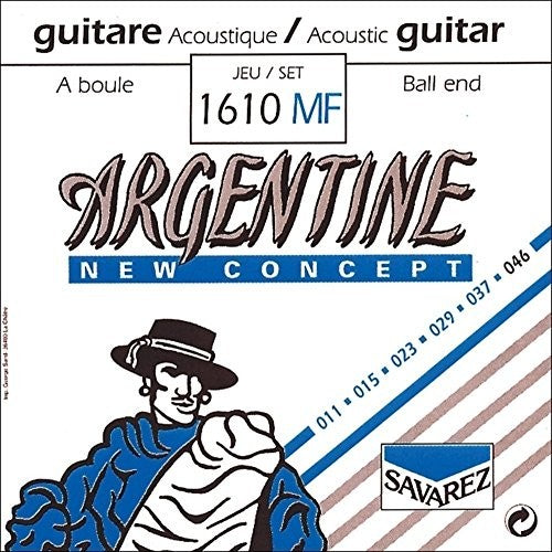 Savarez Classical Guitar Strings Argentine 1212 Plain Steel - Ball End - 2nd "B" - .014", Extra Light Tension, Single String Set of 10 (STSAV57-55029)