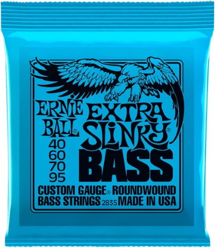 Jeu de Cordes Basses Ernie Ball Extra Slinky Bass 40/95