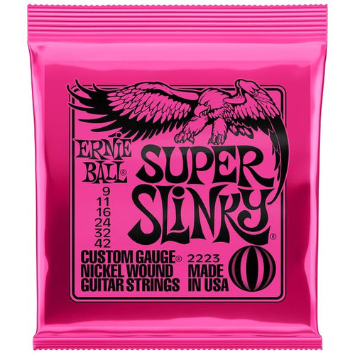 Jeu de Cordes Guitare Electrique Ernie Ball Super Slinky Light 9/42