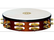 Tambourin en bois Meinl 10" de 2016 avec tête en peau de chèvre, jing en acier