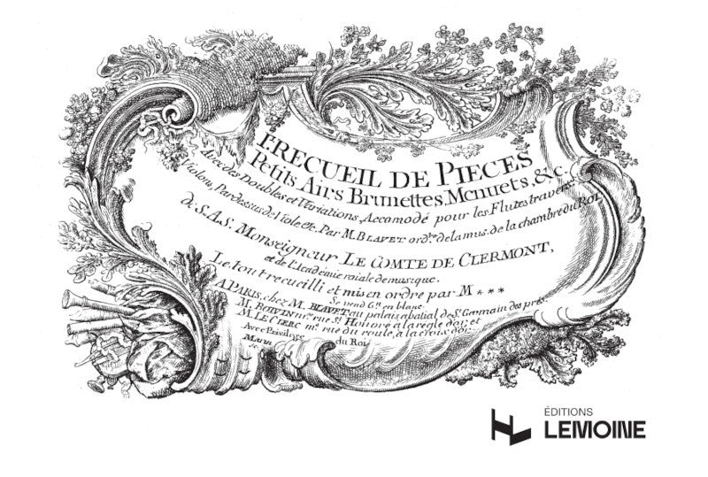 1er recueil - partition flûte, Michel Blavet