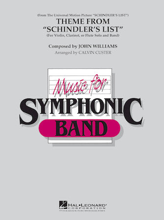 Theme from Schindler's List (arr. Calvin Custer) - Full Score