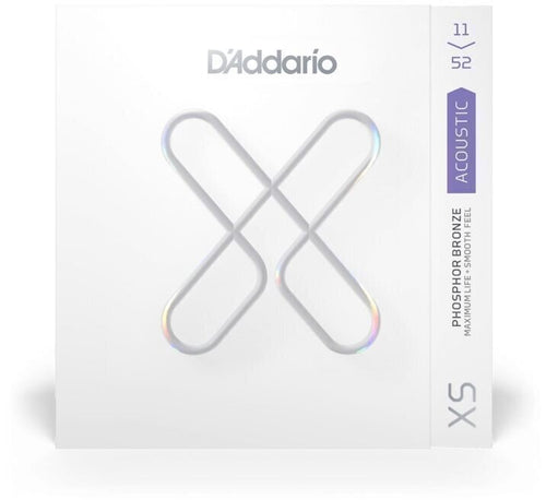 Jeu Cordes Guitare Acoustique D'addario XSAPB1152 Bronze Phosphore Custom Light 11-52