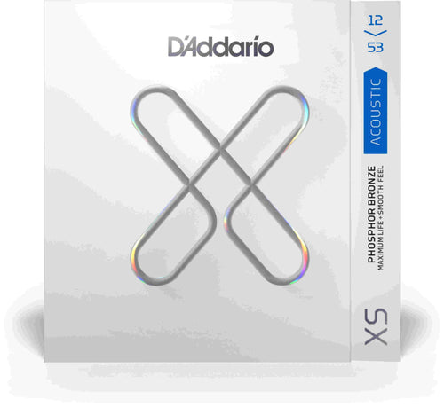 Jeu Cordes Guitare Acoustique D'addario XSAPB1253 Bronze Phosphore Light 12-53