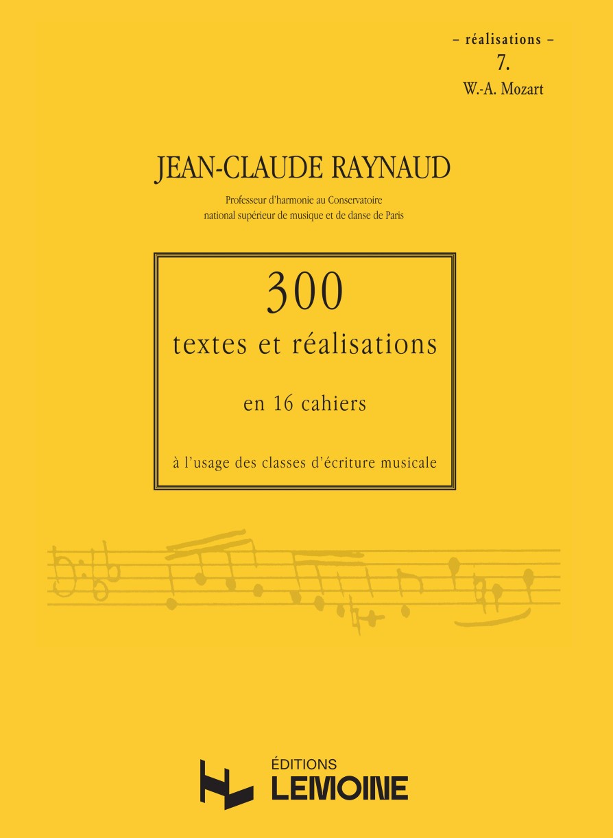 300 Textes et réalisations Cahier 7 (Réalisations) - formation musicale