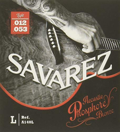 Jeu de cordes pour guitare acoustique Savarez Phosphore Bronze Light (STSAVA1-62148)