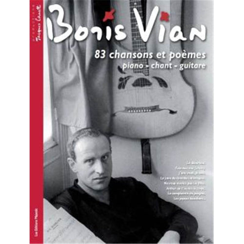 83 Chansons et Poemes - piano, voix et guitare - partition chant, Vian Boris