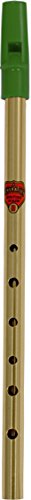 Flageolet 6582G D Brass Whistle with Greentop