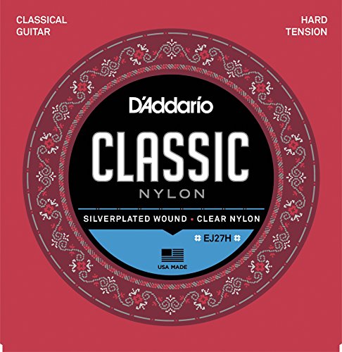D'Addario Tension Dure, Nylon Classique Étudiant Guitare Classique