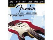 Cordes de guitare Fender Super 250, acier plaqué nickel, extrémité à boule