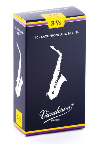 Vandoren SR2135 Alto Sax Traditional Reeds Strength 3.5; Box of 10