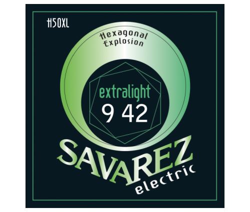Savarez H50XL Électrique Hexagonal Explosion Extra-léger - Jeu Guitare électrique 9-42