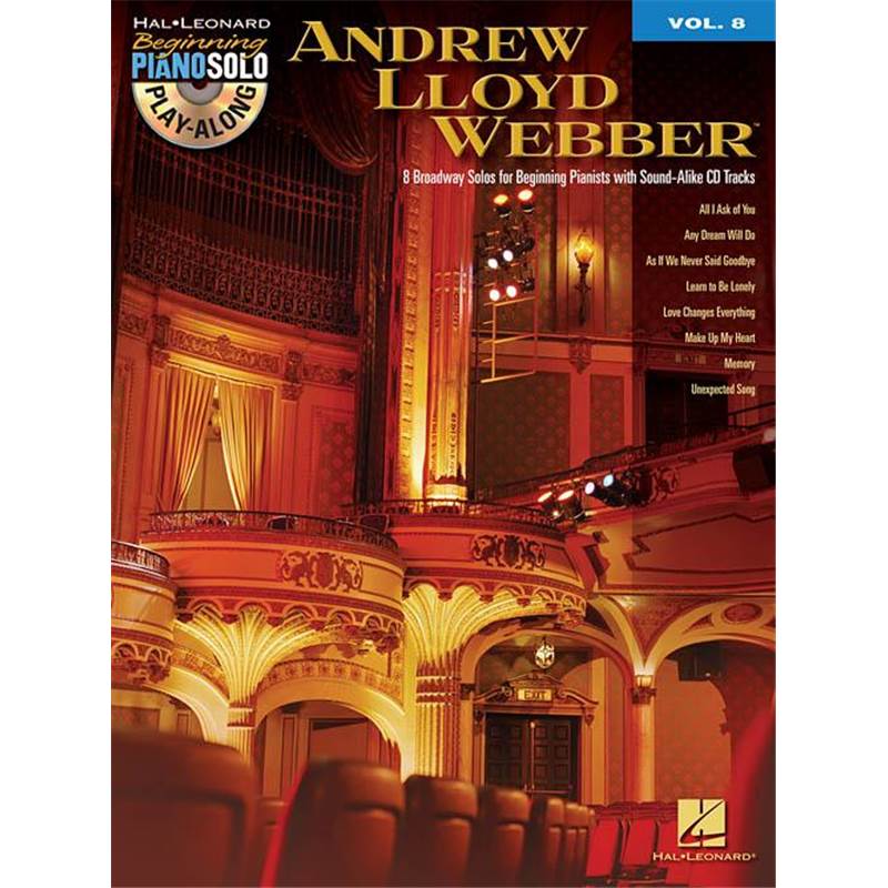 Webber Andrew Lloyd - Beginning Piano Solo Play Along Vol.008 + Cd