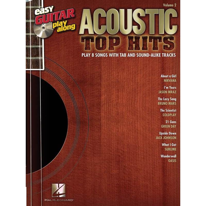 Compilation - Easy Guitar Play Along Vol.002 Acoustic Top Hits Tab. + Cd