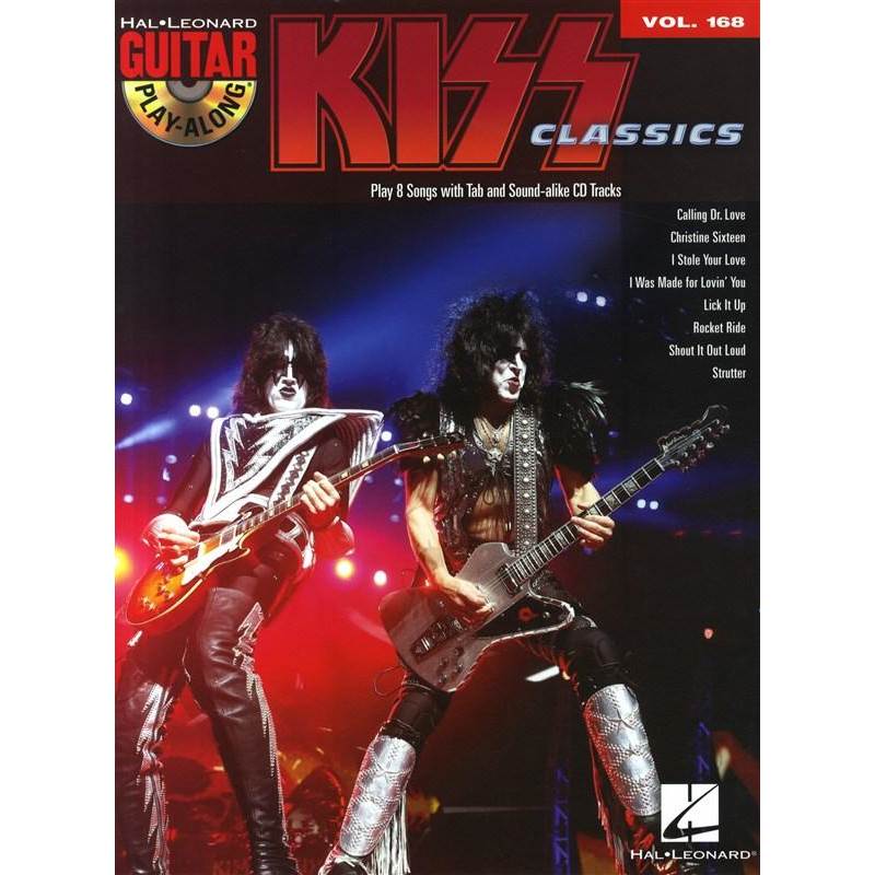 Kiss - Guitar Play Along Vol.168 + Cd