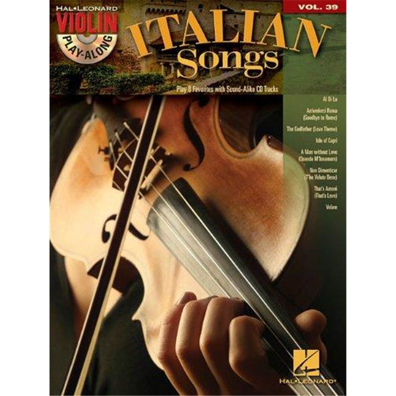 Compilation - Violin Play Along Vol.039 Italian Songs + Cd