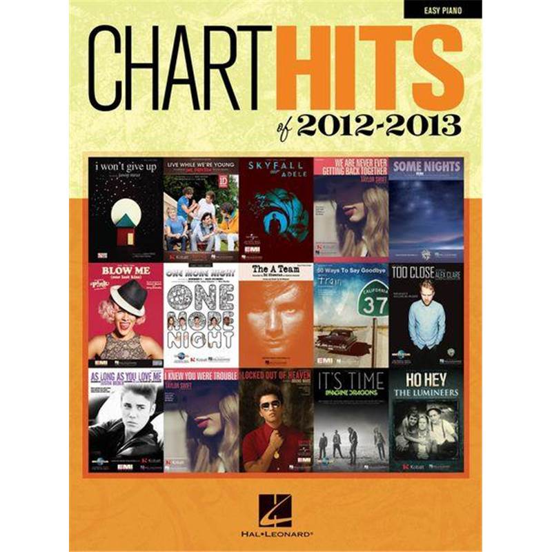 Compilation - Chart Hits Of 2012 2013 Easy Piano/v/g