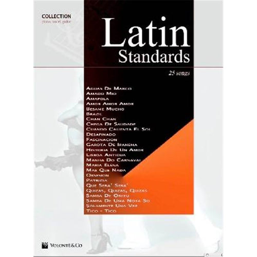 Latin Standards Collection - piano, voix et guitare - partition chant