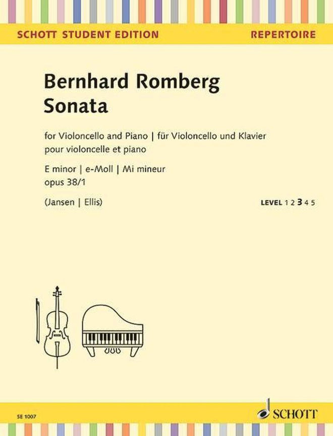 Romberg Bernhard - Sonate Opus 38/1 en Mi Mineur - Violoncelle et Piano